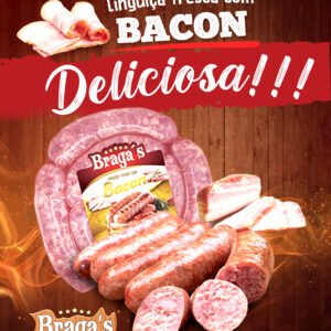 Linguiça fresca sabor BACON 700g