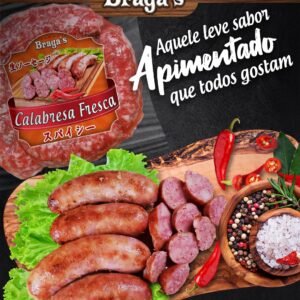 Linguiça Braga's sabor CALABRESA FRESCA 700g